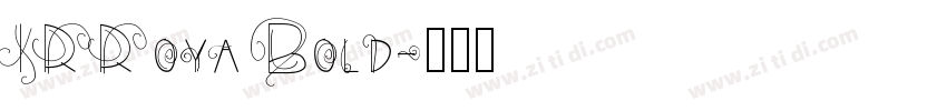 IRRoya Bold字体转换